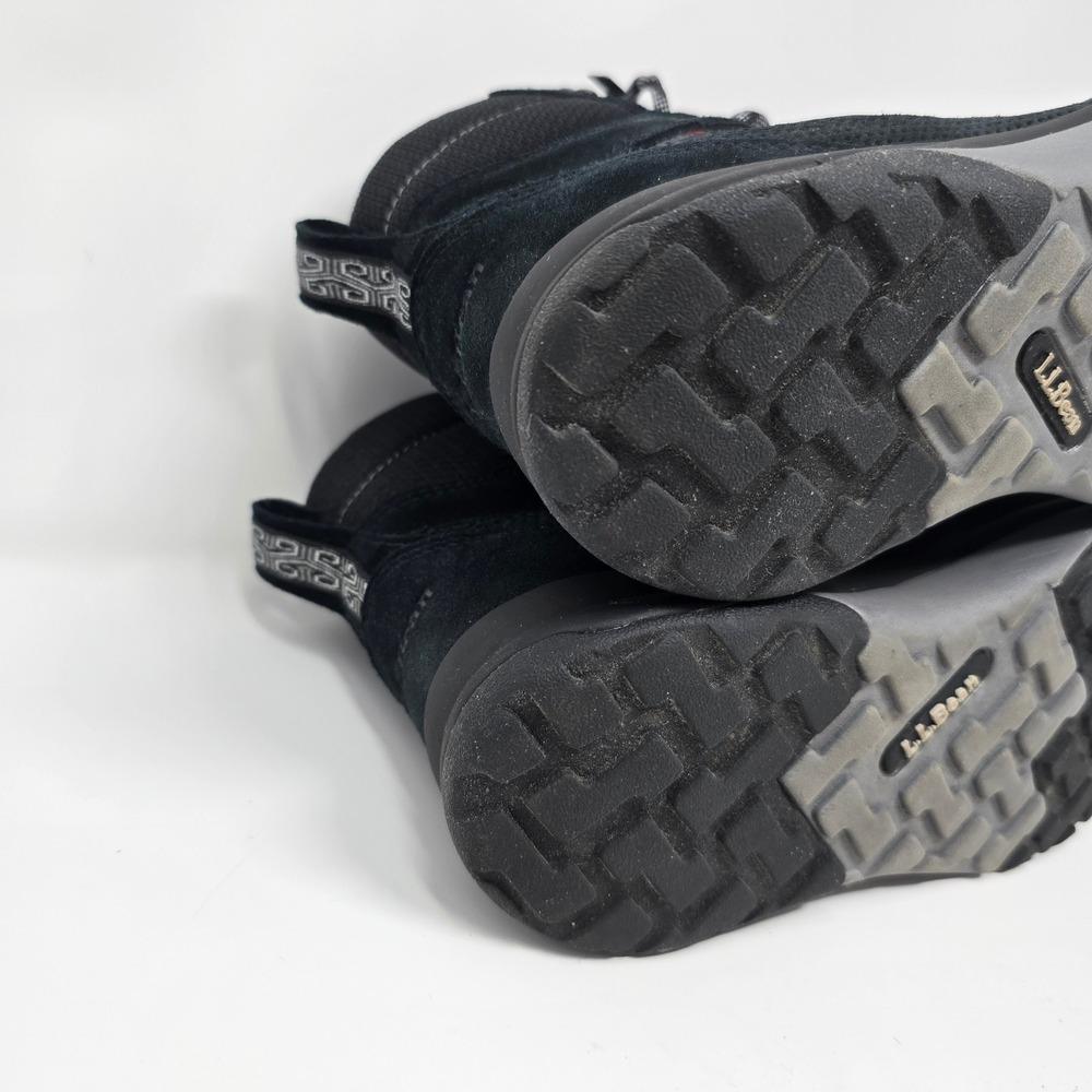 LL Bean Womens Snow Sneakers Waterproof Primaloft Boots Black 504747 Size 8.5 M - Picture 14 of 16